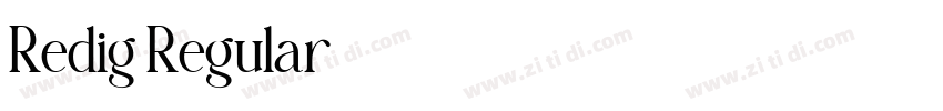Redig Regular字体转换